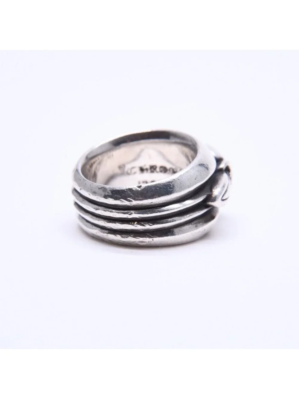 Chrome Hearts Dagger Heart Ring 925 Sterling Silver